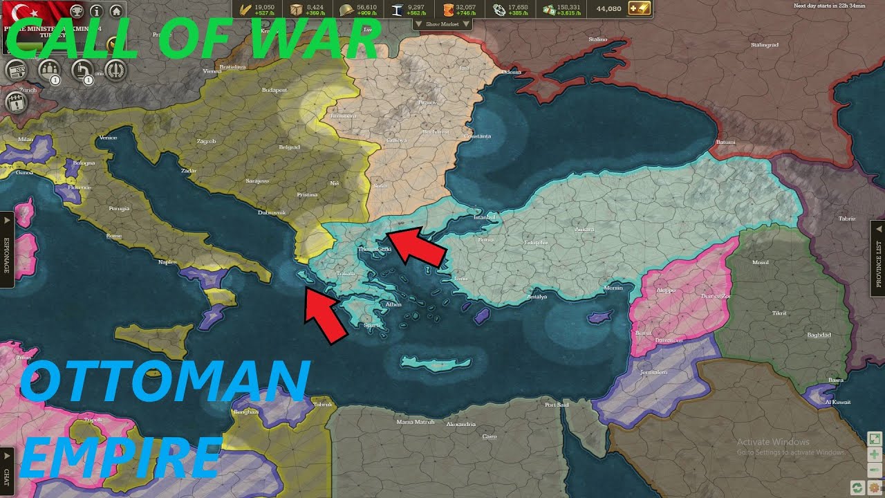 The Offer to Invade Italy! Call of War Ottoman Let's Play Part 4 YouTube