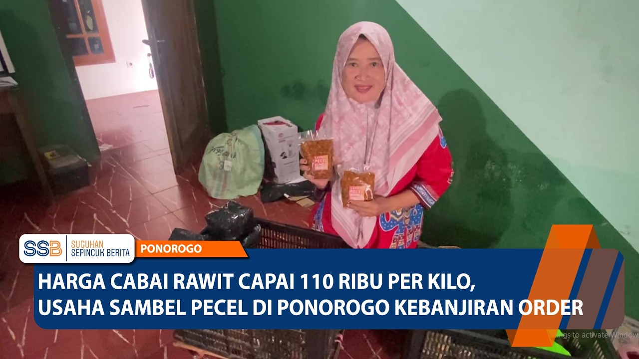 PONOROGO - Harga Cabai Rawit Capai 110 Ribu Per Kilo, Usaha Sambel Pecel Kebanjiran Order