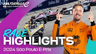 One of the BEST FINISHES in Formula E history! | São Paulo E-Prix Race Highlights