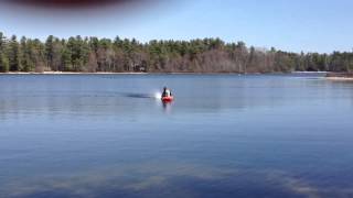 A Kayak and a leaf blower