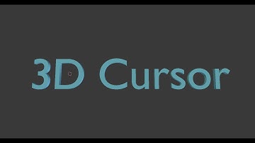 Blender Tutorial : 3D Cursor