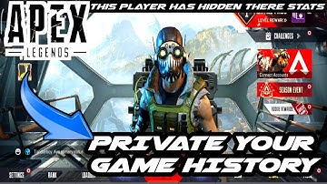 How to hide your match history in apex legends mobile