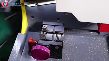 How to cut Hu64 keys in SEC E9 automatic key cutting machine  in Russian