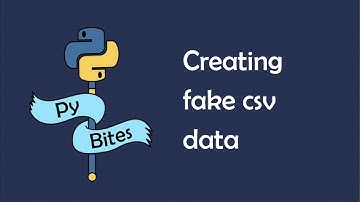 Creating fake csv data