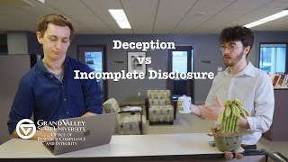 Celebrity Office of Research Compliance and Integrity: Deception vs Incomplete Disclosure Profile