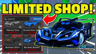 😱 When Is New *LIMITED SHOP* Coming Soon in Car dealership tycoon?! screenshot 5