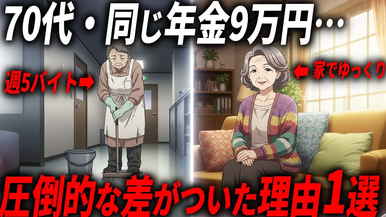 【意外な理由】70代でずっと働きっぱなし＆家でゆっくりできる人の圧倒的な差がついた理由