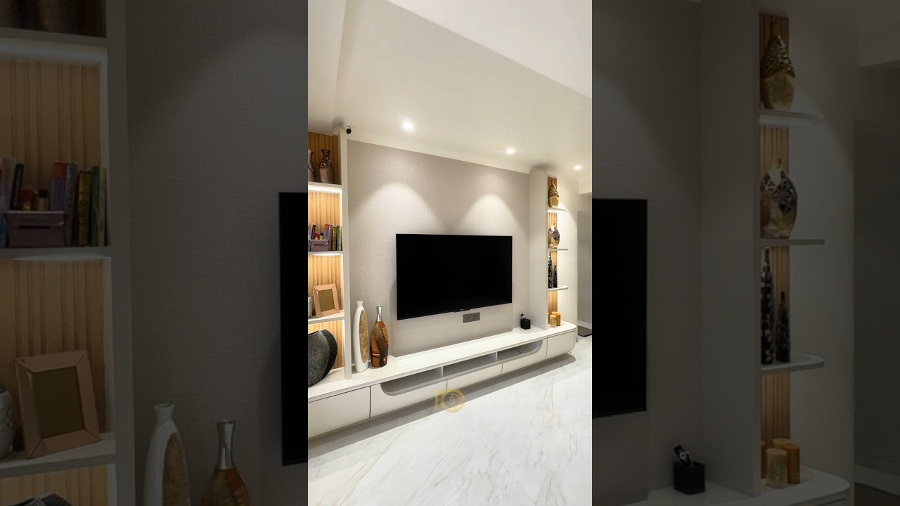 Luxury TV Unit Design | Luxury Living Room | Focus Design Studio 