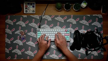 Polaris with lubed Gateron Robins Typing ASMR (Typing Test)