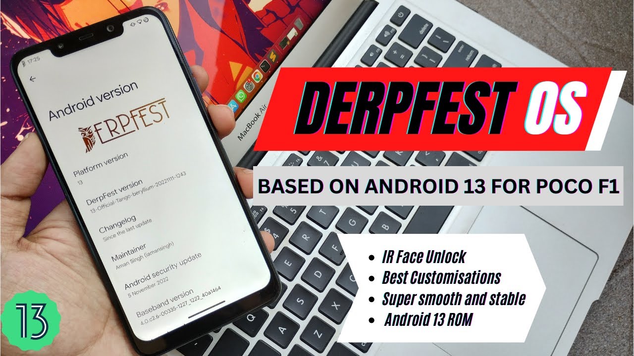 DerpFest OS, Tango | ft. Poco F1 | Android 13 ROM | Full Review ...