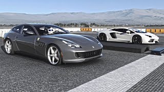 Lamborghini Aventador vs Ferrari GTC4Lusso | Drag Race screenshot 3