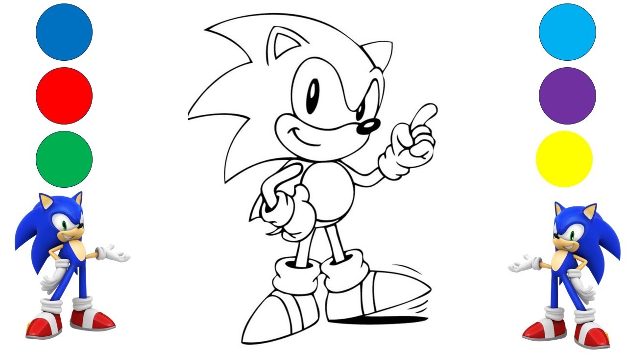 Super Sonic Coloring / Süper Sonic Boyama - YouTube