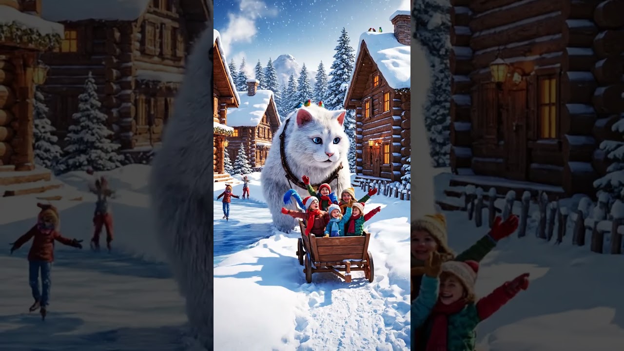 Monster Cat’s Winter Snow Adventure ❄️ | Fun Kids Video