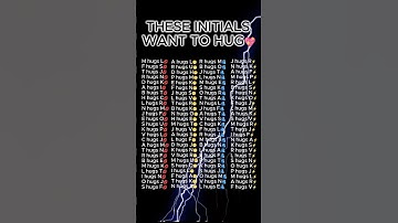 These Initials WANT TO HUG..💞🤗 #music #love #hug #dating #advice