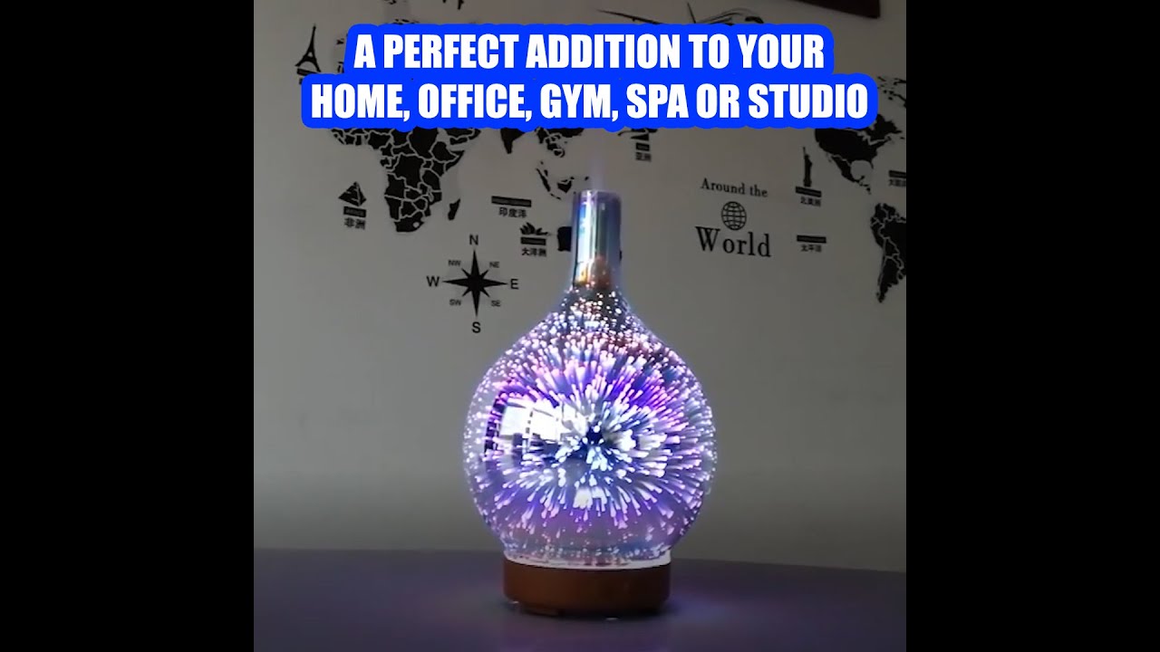Aromatic Humidifier with LED Night Lamp - YouTube