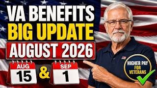 🚨 VA Benefits BIG UPDATE! August 2026 Changes Every Veteran Must Know