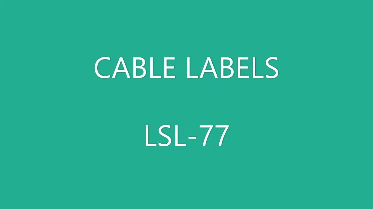 LSL-77 CABLE LABELS | The best cable labels from Cable Labels USA, made in the USA.