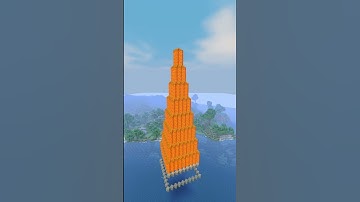 Lava cast skyscraper #shorts #minecraft