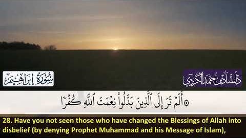 ما تيسر من سورة ابراهيم - القارئ دلشاد احمد الكردي