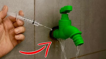 Thủ Thuật ít ai biết khi khoá nước rò rỉ nước sửa chữa nhanh gọn không cần mua mới #meodoisong #pvc