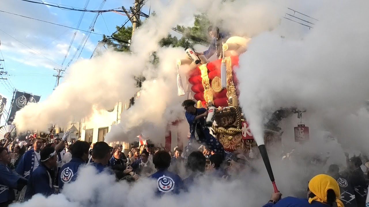 大阪府 玉祖神社 高安祭り ふとん太鼓 かきあい　令和7年