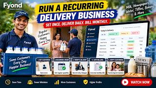 Information Recurring Delivery Software for Milk, Newspaper & More | Set Once, Deliver Daily | Fyond News