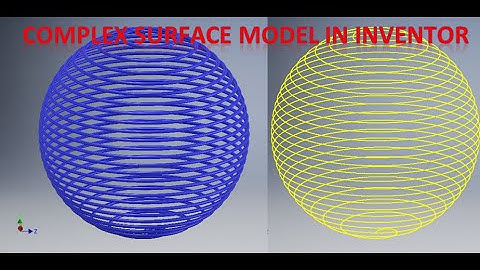 Complex Surface Modelling in Inventor || Spherical Helix Spring in Autodesk Inventor || 3d drawings
