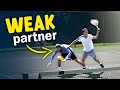 Weak doubles partner solution tennis strategy lesson