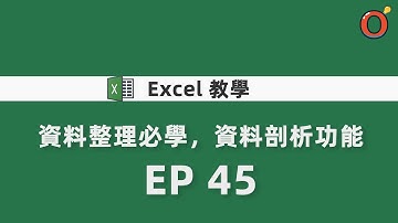 Excel 教學 - 資料整理必學，資料剖析功能 EP 45