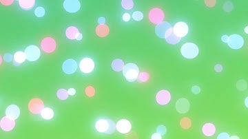 Parallax Bokeh Effect - Green Screen | 1 Hour Loop 4K