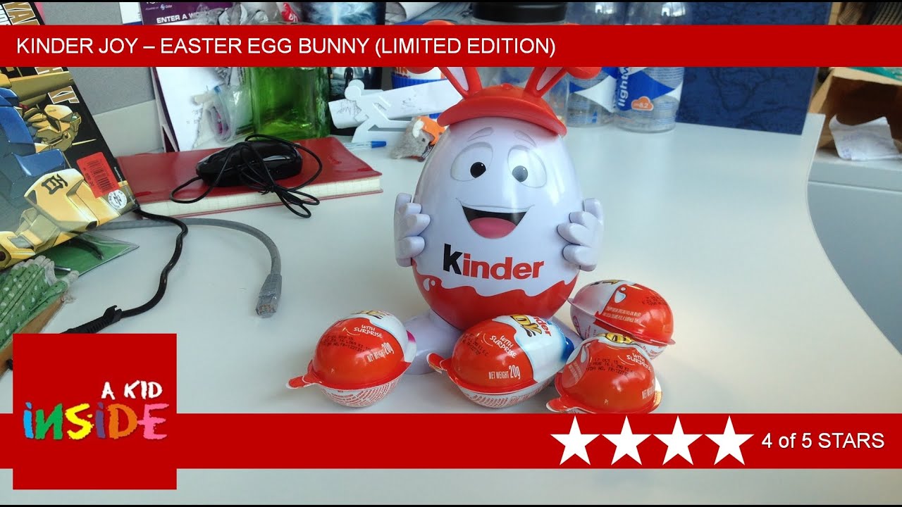 Kinder Joy Rabbit Kinder Joy Easter Egg Bunny Limited Edition Unboxing - YouTube