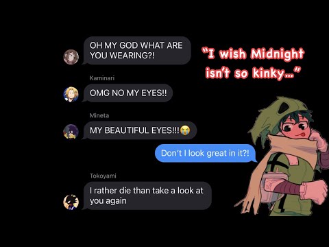 Midoriya personates… M-Midnight?!😭 || BNHA Texting Story