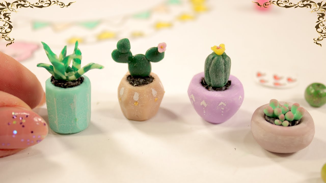 How To Make Mini Clay Succulents Craft - Home Crafts and More