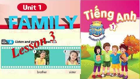 Tiếng anh lớp 1 bài 1 family lesson 3/ smart start 1 unit 1 lesson 3/English for Everyone