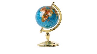 81/2 Inlaid Gemstone TurquoiseColor Globe