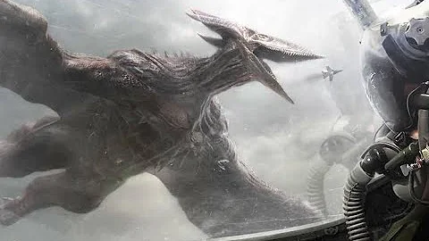 Godzilla King of Monsters: Rodan Vs. Fighter Jets Scene (Remastered)