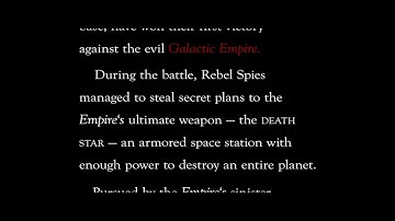 Star Wars opening crawl (Blade Runner style)