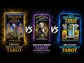 Trionfi della Luna vs Deviant Moon Tarot by Patrick Valenza vs Rider Waite Smith