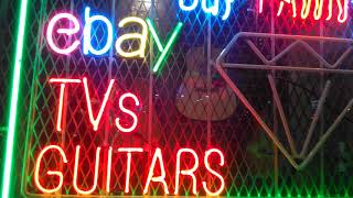 eBay Neon Sign in the Window of a Pawn Shop on Dewey Avenue in Rochester, New York, October 10th, 20