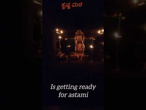🙏💐12:00AM getting ready for ashtami 🙏 (Decoreted by vanadurga friends padubidri)#udupi#krishna#tulu