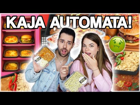 Kaja AUTOMATÁS Ételeket Kóstoltunk! 🤪🫢
