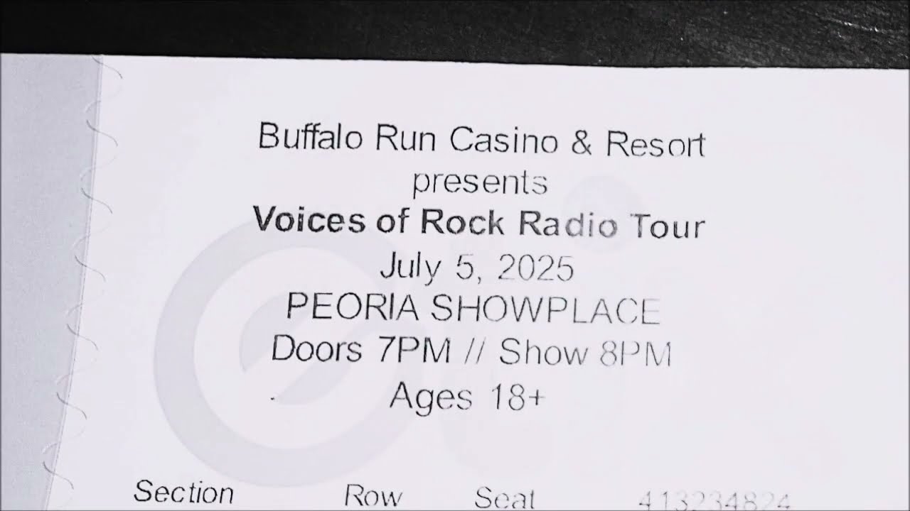 Vocalists: Kevin Chalfant, Full Show, the Voices of Rock Radio Tour