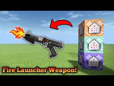 Fire Launcher Weapon 🔥 - Command Block - Minecraft - YouTube