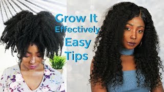 Effectively Easy Tips To Grow Your Hair Fast Under Wigs | Natural Hair | Laki Hair