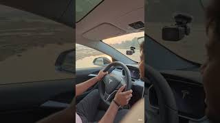 Tesla model S plaid ko aaj nadi me dhone aaya hu! #trend #villagelife #shorts !