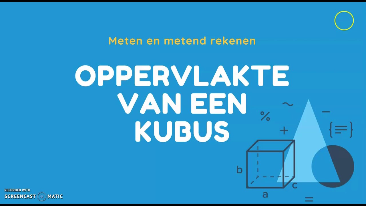 Meten: Oppervlakte kubus