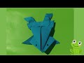 Como hacer una rana de papel saltarina