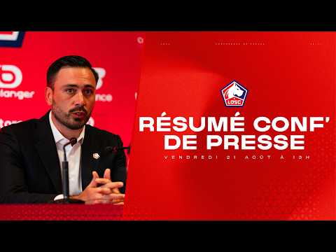 Le résumé de la conférence de presse avant Angers - LOSC 🎙️