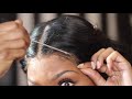 Installing a full lace wig behind my natural hairline (for low hairlines or short foreheads)