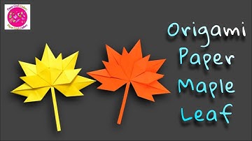 How to Fold Origami Maple Leaf | Easy Origami Leaf Tutorial | DIY Paper Leaf | School Craft